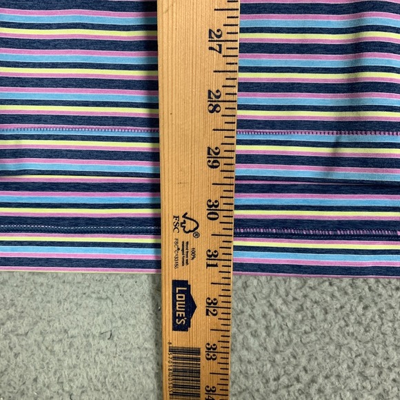 Peter Millar Polo Shirt Mens Medium M Striped Summer Comfort Seven Canyons Golf - Picture 9 of 10